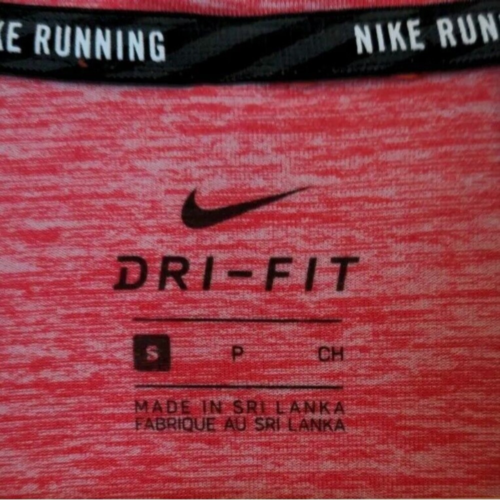 Nike Running Women's Dri-Fit Long Sleeve Heather Orange 1/4 Zip Pullover Size S - Picture 6 of 9